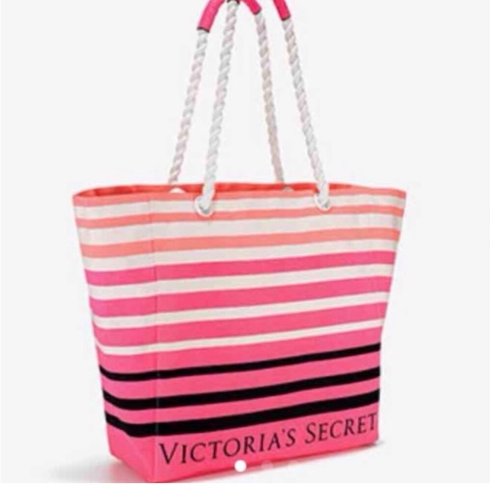 Victoria's Secret Multicolor Striped Tote